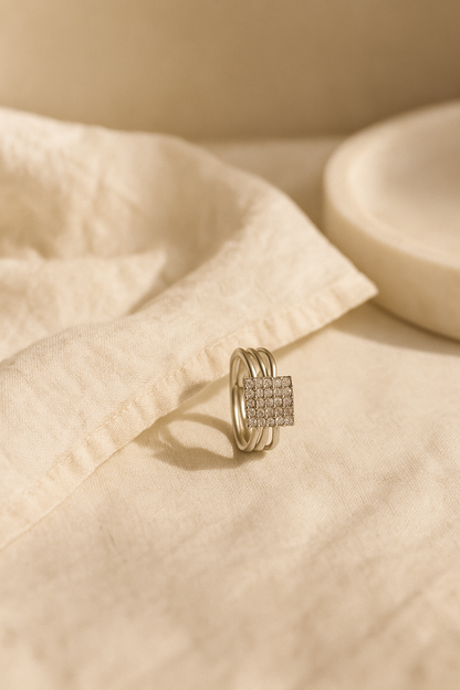 Dazzle Square Ring