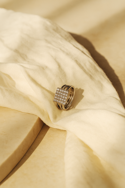 Dazzle Square Ring