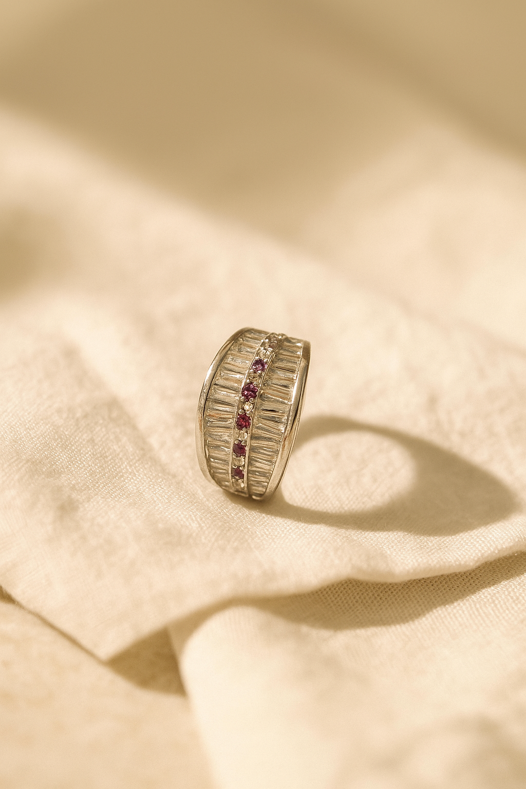 Scarlet Edge Adjustable Ring